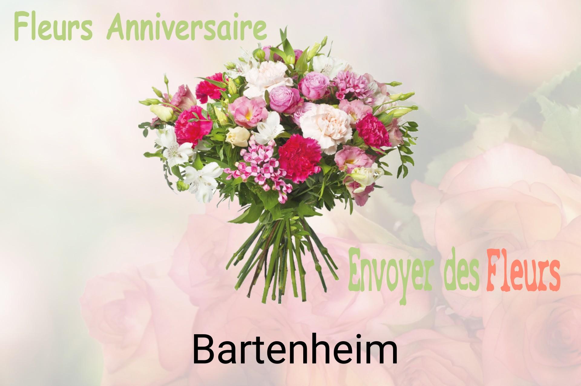 Bouquet de fleurs d’anniversaire livré à Bartenheim