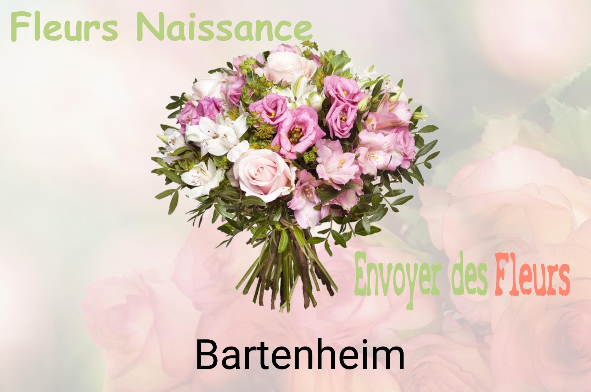 Bouquet de fleurs de naissance livré à Bartenheim